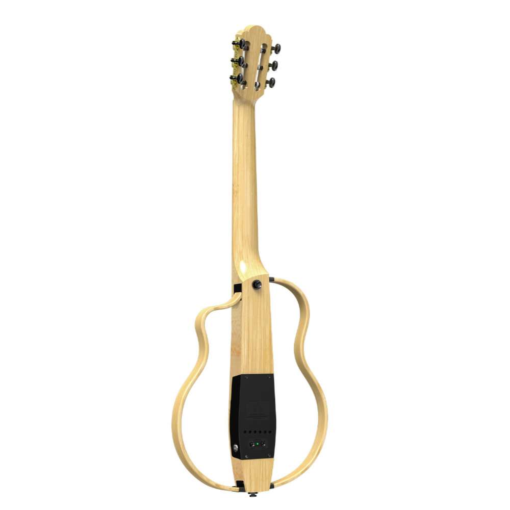 NATASHA ナターシャ NBSG Nylon Natural ナイロン弦モデル 竹製 スマートギター ボディバック、サイド
