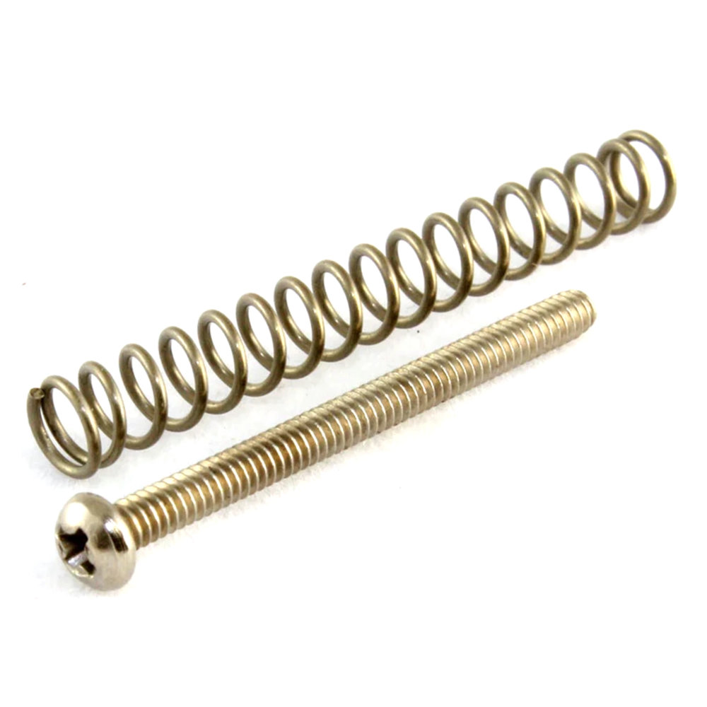 ALLPARTS オールパーツ GS-0011-010 Pack Of 8 Chrome Bass Pickup Screws ハムバッキングピックアップ用高さ調整ビス ネジ 4本入り