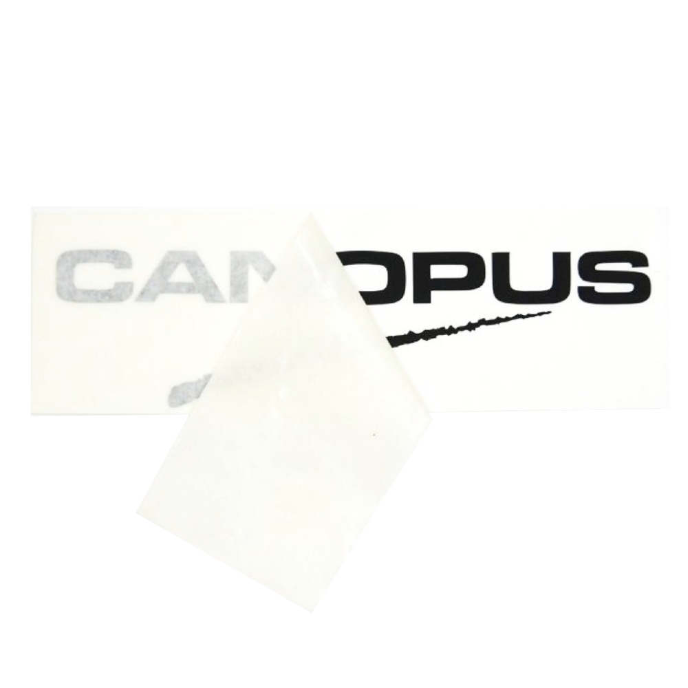 CANOPUS カノウプス Logo Sticker 大 黒 デカール ロゴステッカー