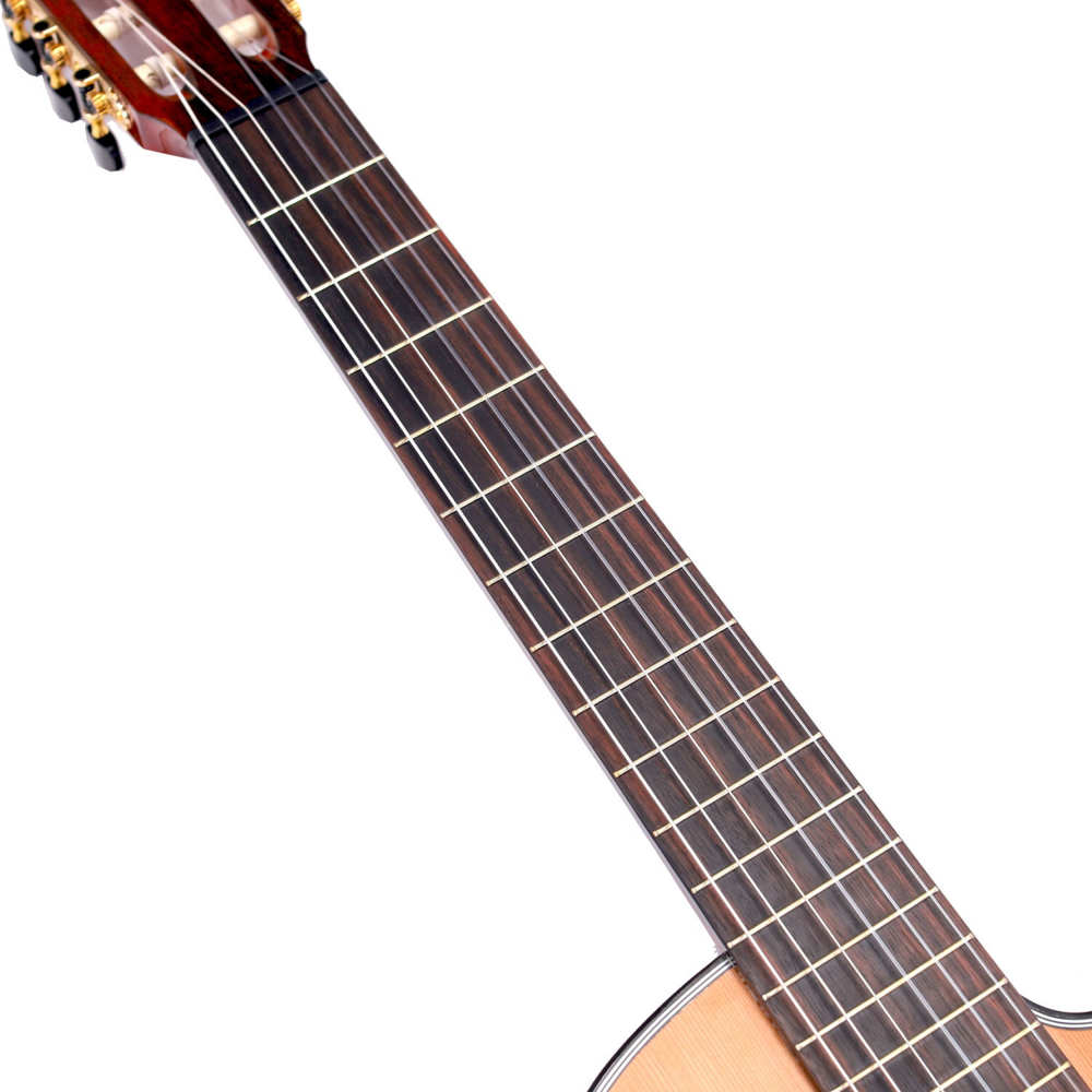 Valencia バレンシア VC774TCE 4/4サイズ エレガットギター クラシックギター フレット、指板