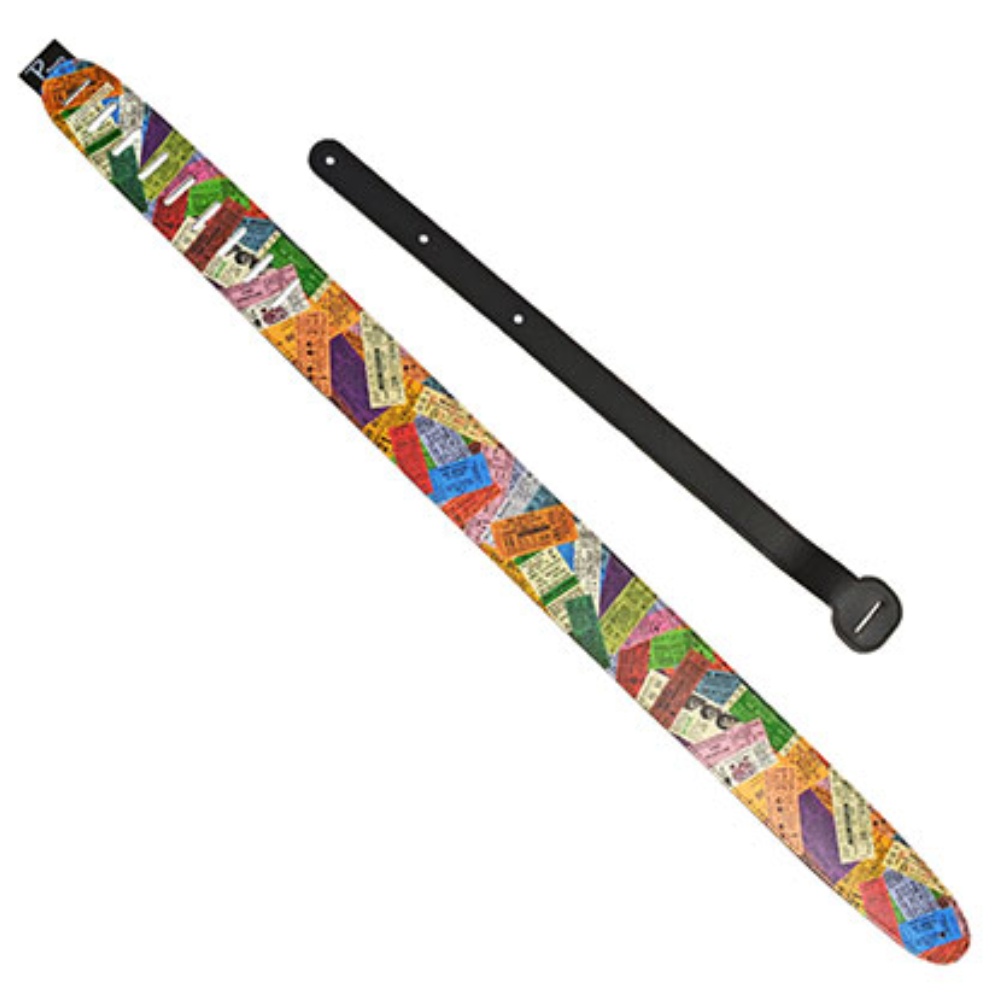 Perri’s ペリーズ P25TB-6071 THE BEATLES ザ・ビートルズ LEATHER 革 ギターストラップ 本体画像2