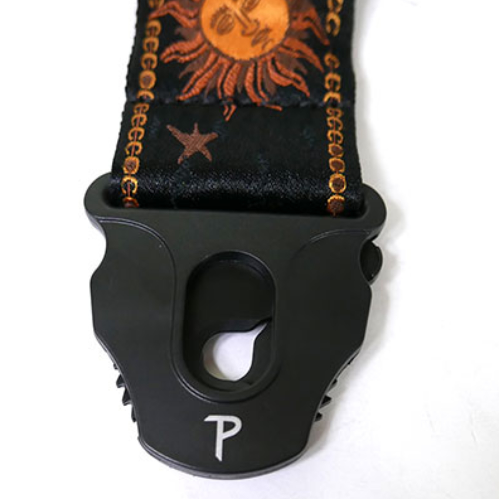 Perri’s ペリーズ TWSPL-7056 DIAMOND BLACK SUNS ギターストラップ 本体画像2
