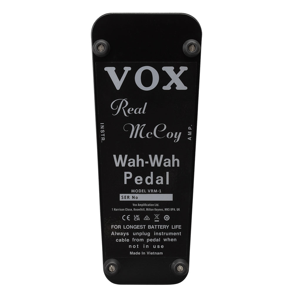 ワウペダル VOX VRM-1 Real McCoy Wah Wah Pedal ワウ ギターエフェクター ヴォックス リアルマッコイ クライド マッコイ ボックス 底面