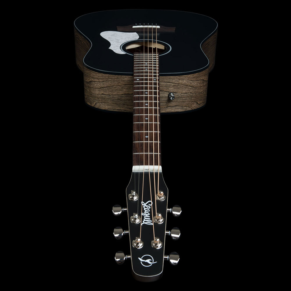 seagull シーガル S6 Classic Black A/E エレクトリックアコースティックギター ヘッド側