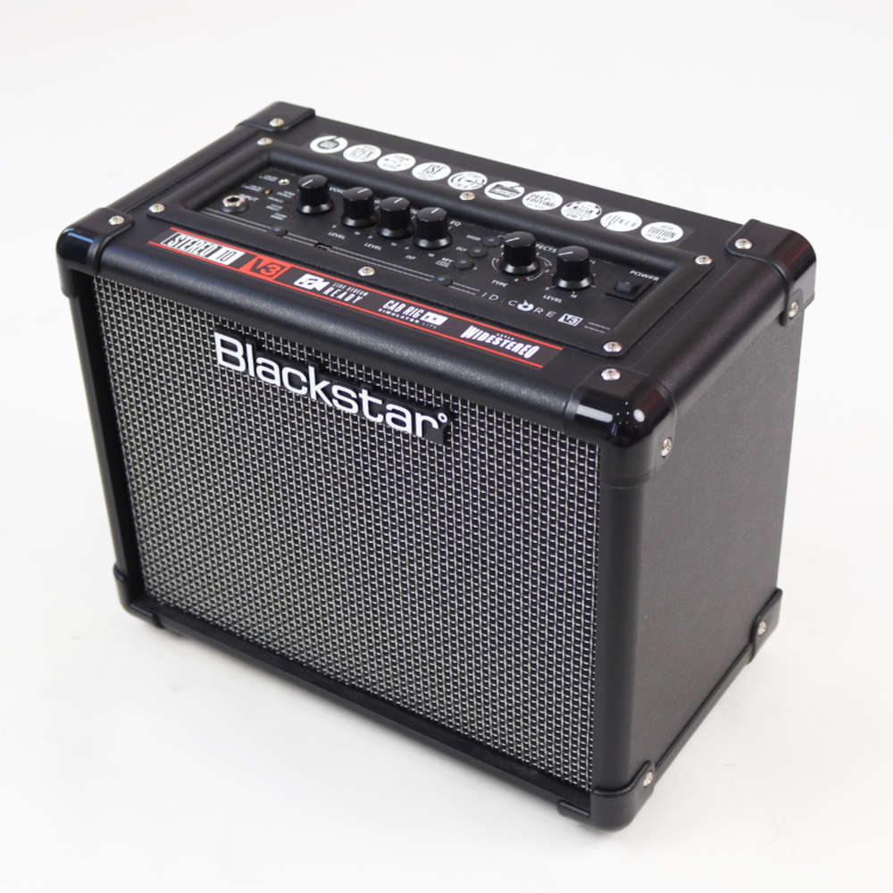 【アウトレット】BLACKSTAR ID:Core V3 Stereo 10 小型ギターアンプ コンボ 右サイド側正面、トップ