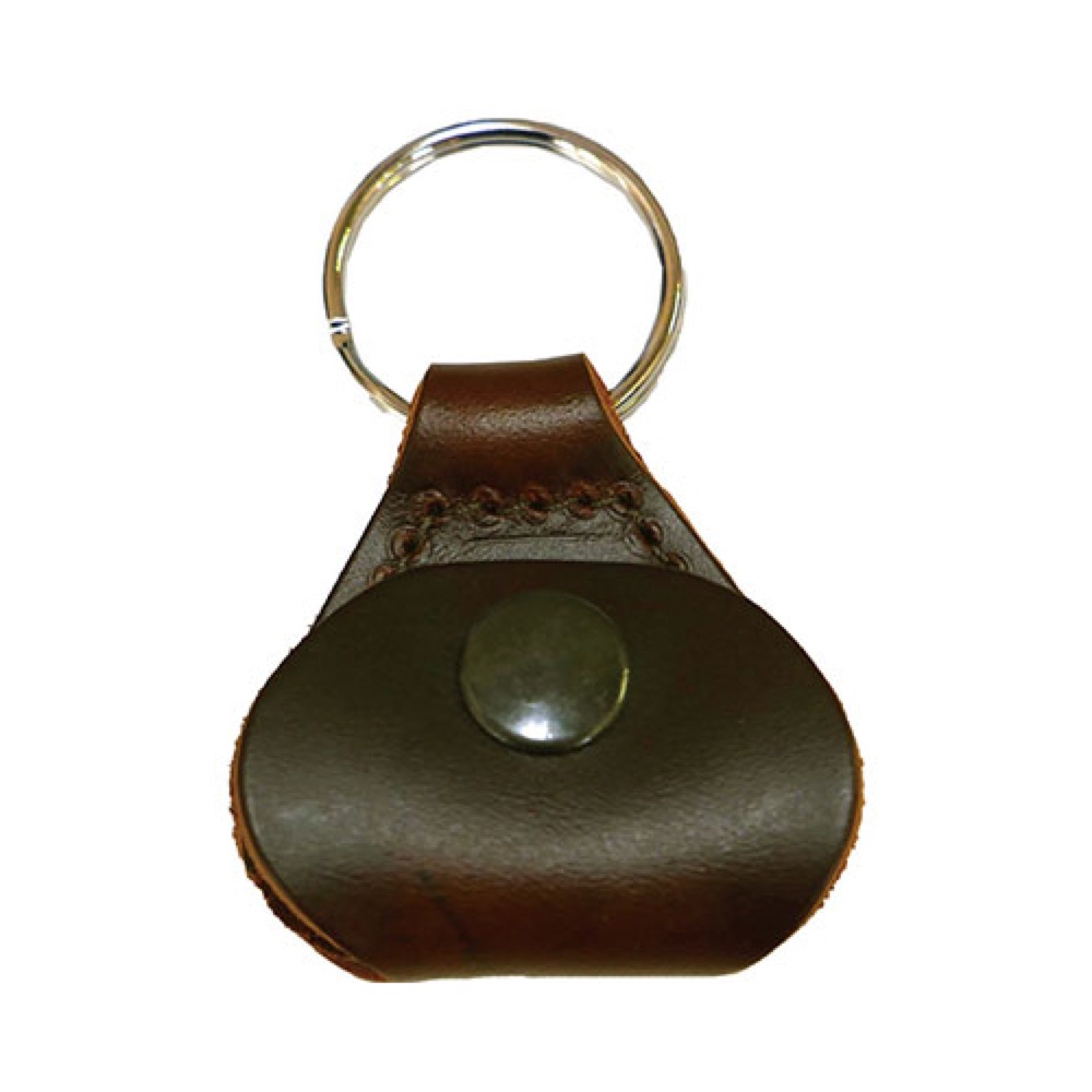 Perri’s ペリーズ FBPH-7139 BROWN Baseball Leather Pick Keychains ピックホルダー ピックケース キーリング付き