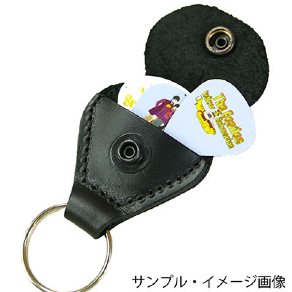 Perri’s ペリーズ FBPH-7139 BROWN Baseball Leather Pick Keychains ピックホルダー ピックケース キーリング付き サブ画像1