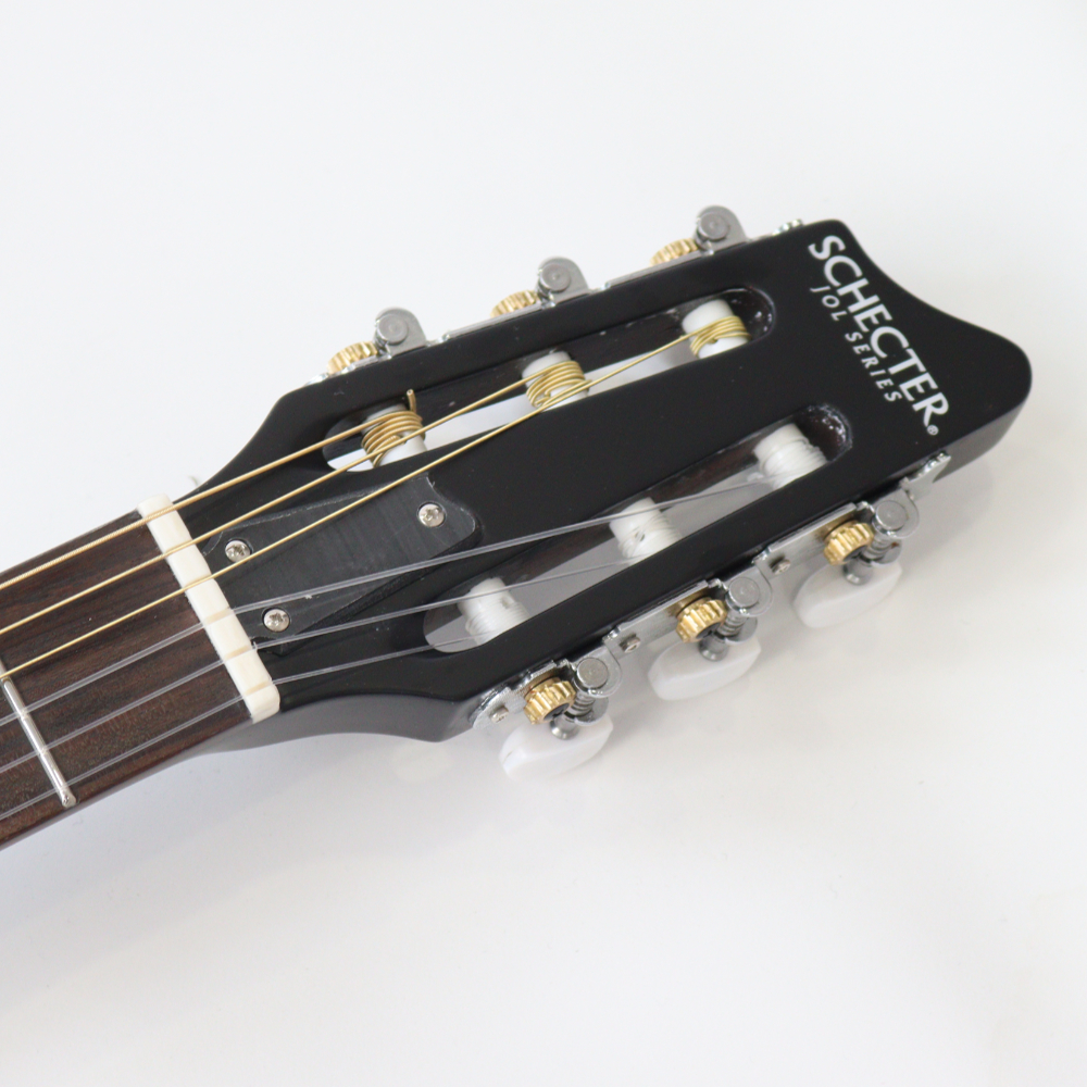 SCHECTER OL-FL-N-P TSB エレクトリッククラシックギター ヘッド画像