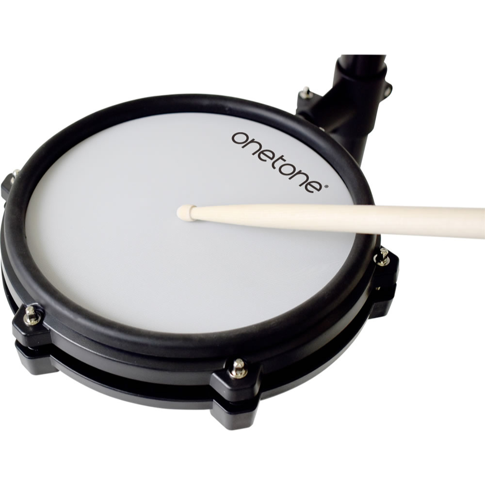 ONETONE ワントーン 電子ドラム OTDD-100 WH ドラム椅子 スティック ヘッドホン付き メッシュパッド採用 パッド画像
