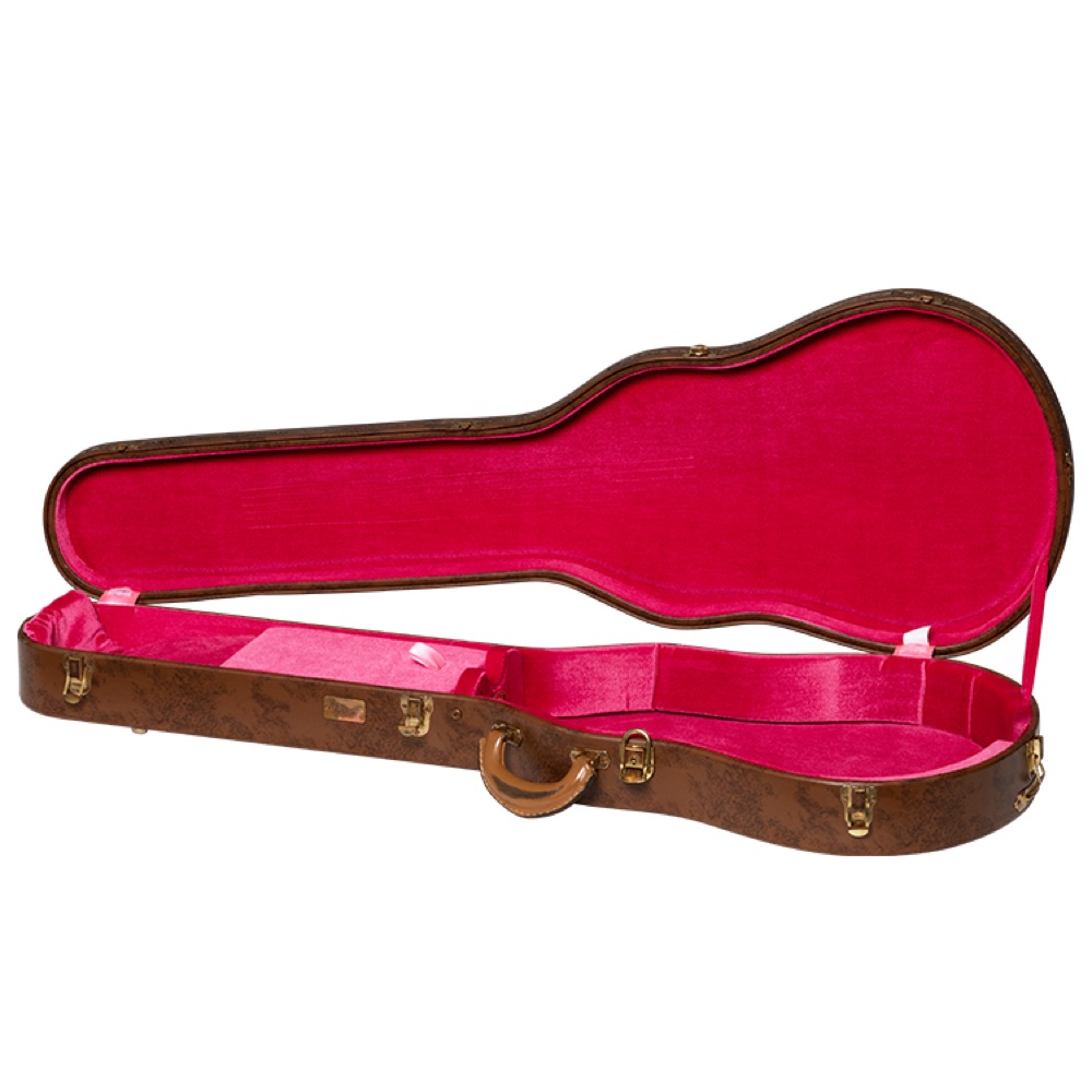 Gibson ギブソン ASLFTCASE-5L-LPS-AG Lifton Historic 5-Latch Brown/Pink Hardshell Case， Les Paul Aged エレキギター用ハードケース エイジド加工 ケース内部画像