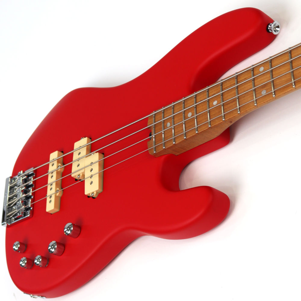 Charvel シャーベル Pro-Mod San Dimas Bass PJ IV MAH Satin Ferrari Red エレキベース アウトレット ネックジョイントからボディ