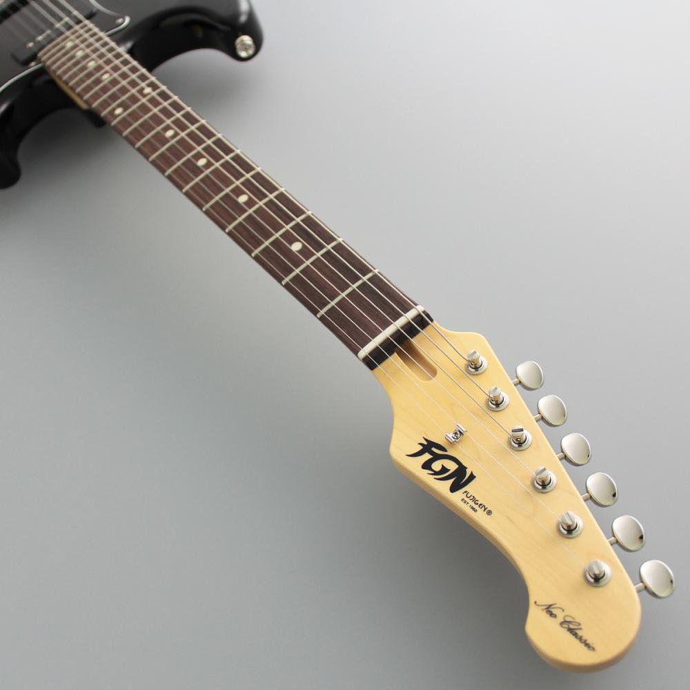 フジゲン エレキギター FUJIGEN FGN NST120RAL-BK 01 P90タイプピックアップ搭載 Neo Classic ネオクラシック ヘッド画像
