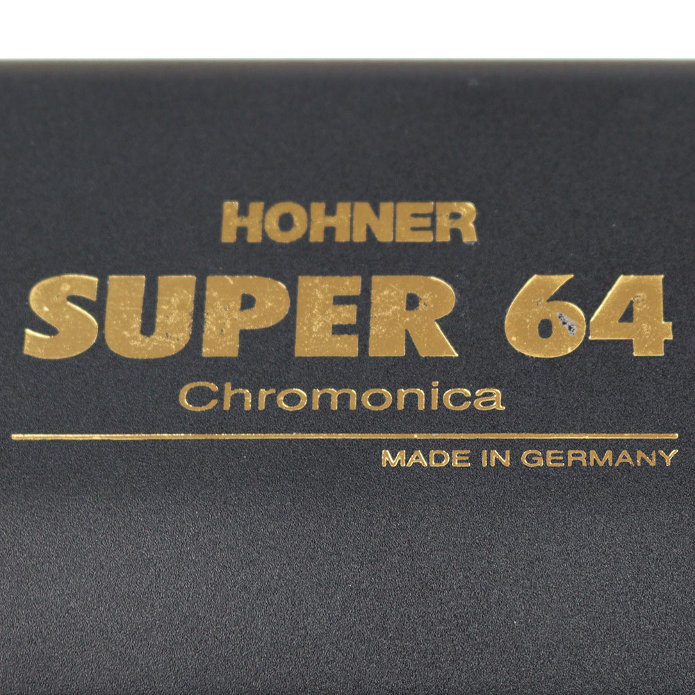 HOHNER 7583/64C SUPER 64 GOLD クロマチックハーモニカ アウトレット ケースロゴ部に剥がれあり