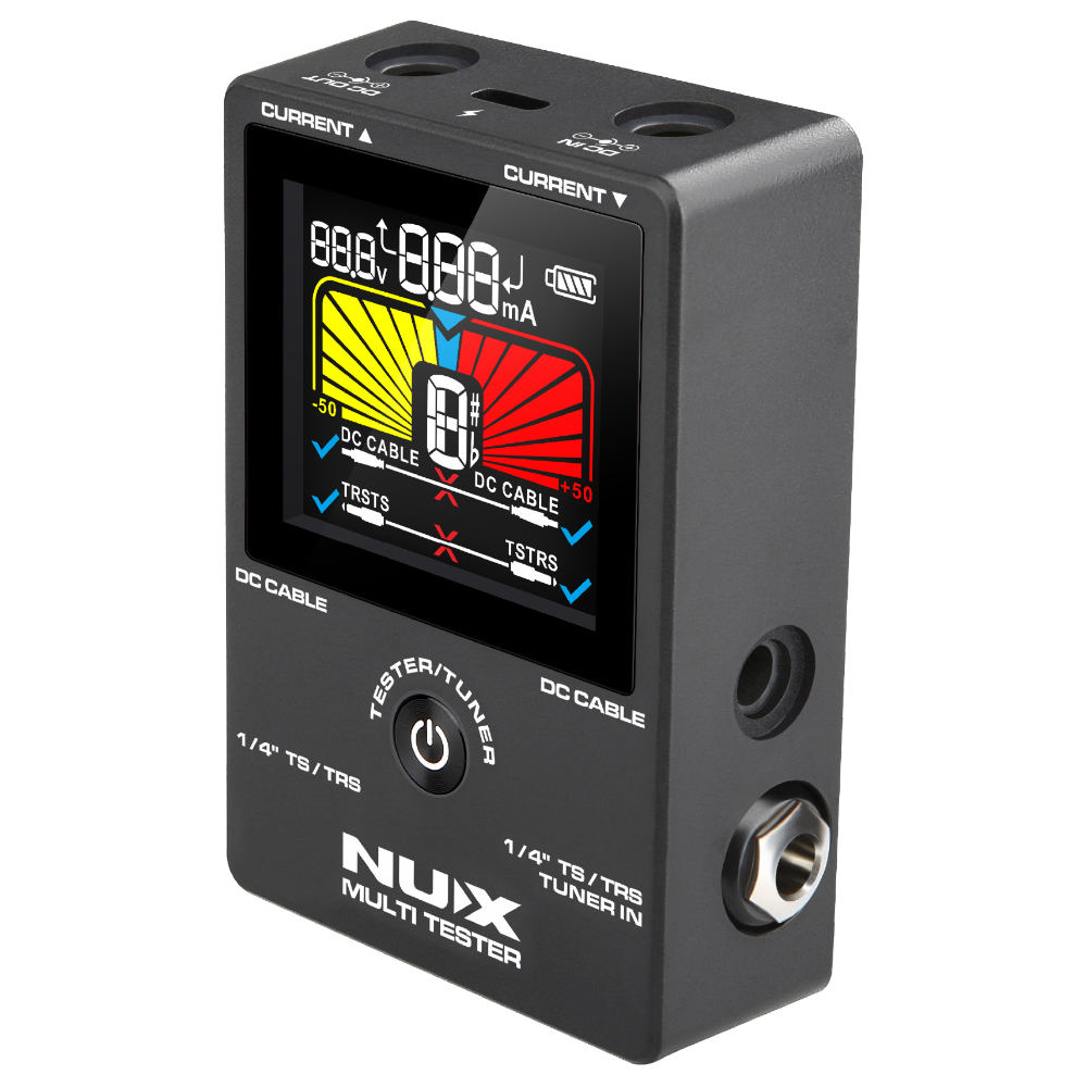 NUX ニューエックス NMT-1 4 in 1 充電式 マルチケーブルテスター 本体画像 斜め L