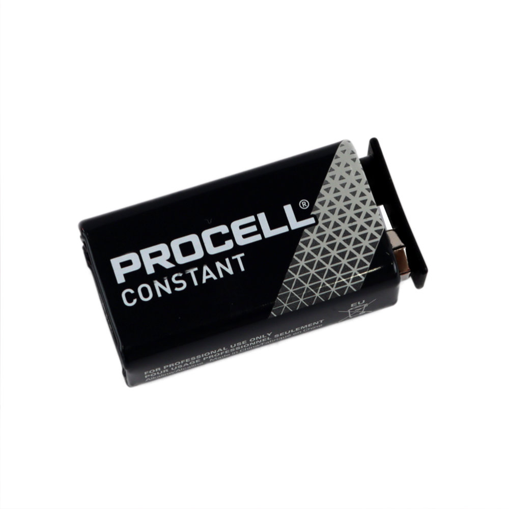 Duracell Procell PRO-9V 9V形 アルカリ乾電池 斜め