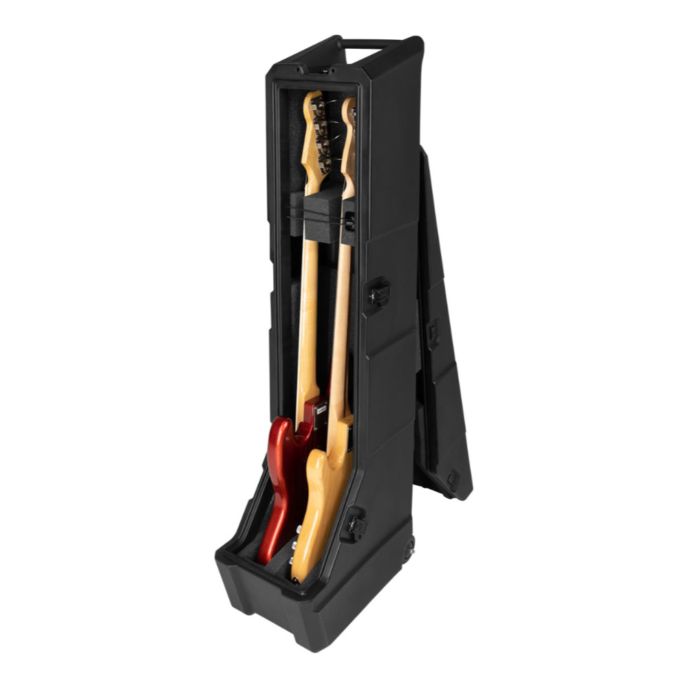 GATOR GTR-MINIVAULT-B2 2本入り エレキベースケース&スタンド オープン時イメージ