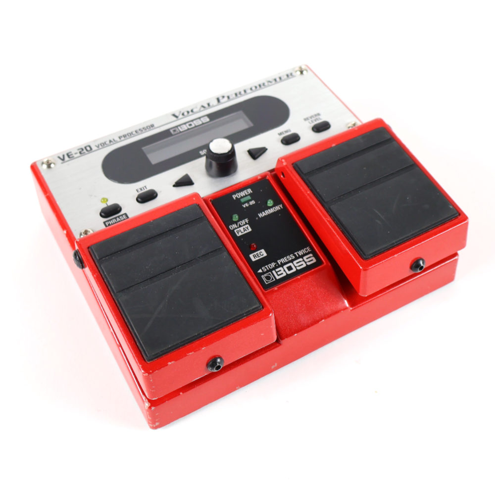 【中古】 ボーカルエフェクター BOSS VE-20 Vocal Performer ボーカルパフォーマー ピッチコレクト 斜めアングル画像