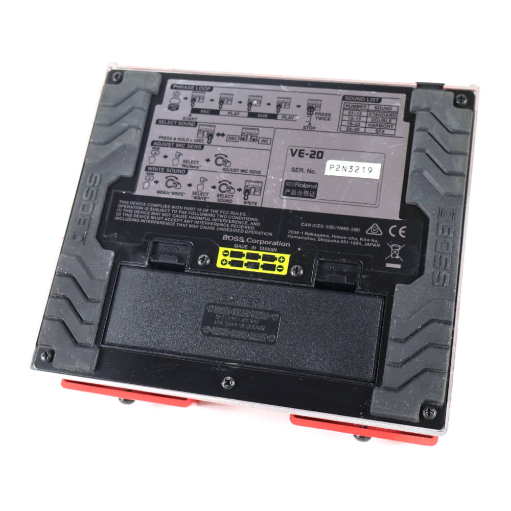 【中古】 ボーカルエフェクター BOSS VE-20 Vocal Performer ボーカルパフォーマー ピッチコレクト ボトム画像
