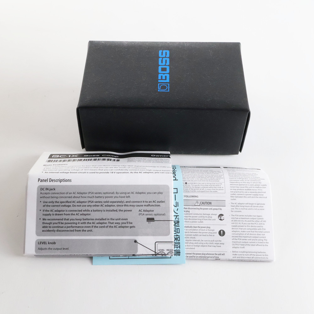 【中古】 BOSS BC-1X Bass Comp ベース用コンプレッサー 付属品