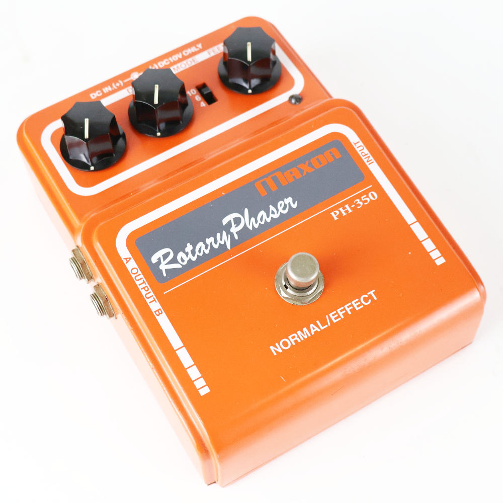 【中古】 Maxon マクソン PH-350 Rotary Phaser フェイザー ギターエフェクター 本体画像 斜め 2