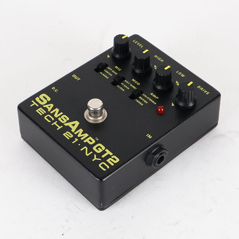 【中古】 TECH21 SansAmp GT2 アンプシミュレーター ギターエフェクター 全体