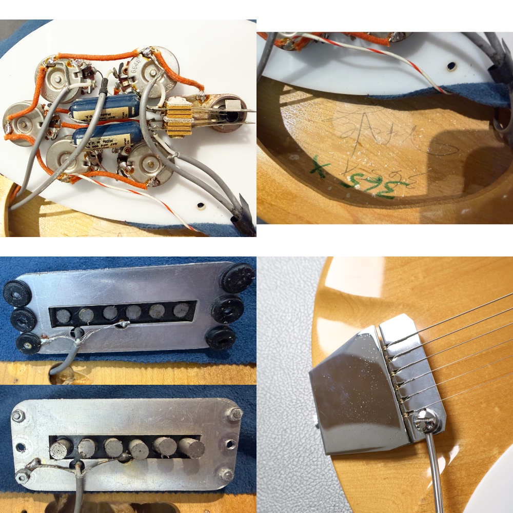 【中古】 Rickenbacker リッケンバッカー Model 365 Mapleglo 1968年製 Refinish エレキギター 内部 