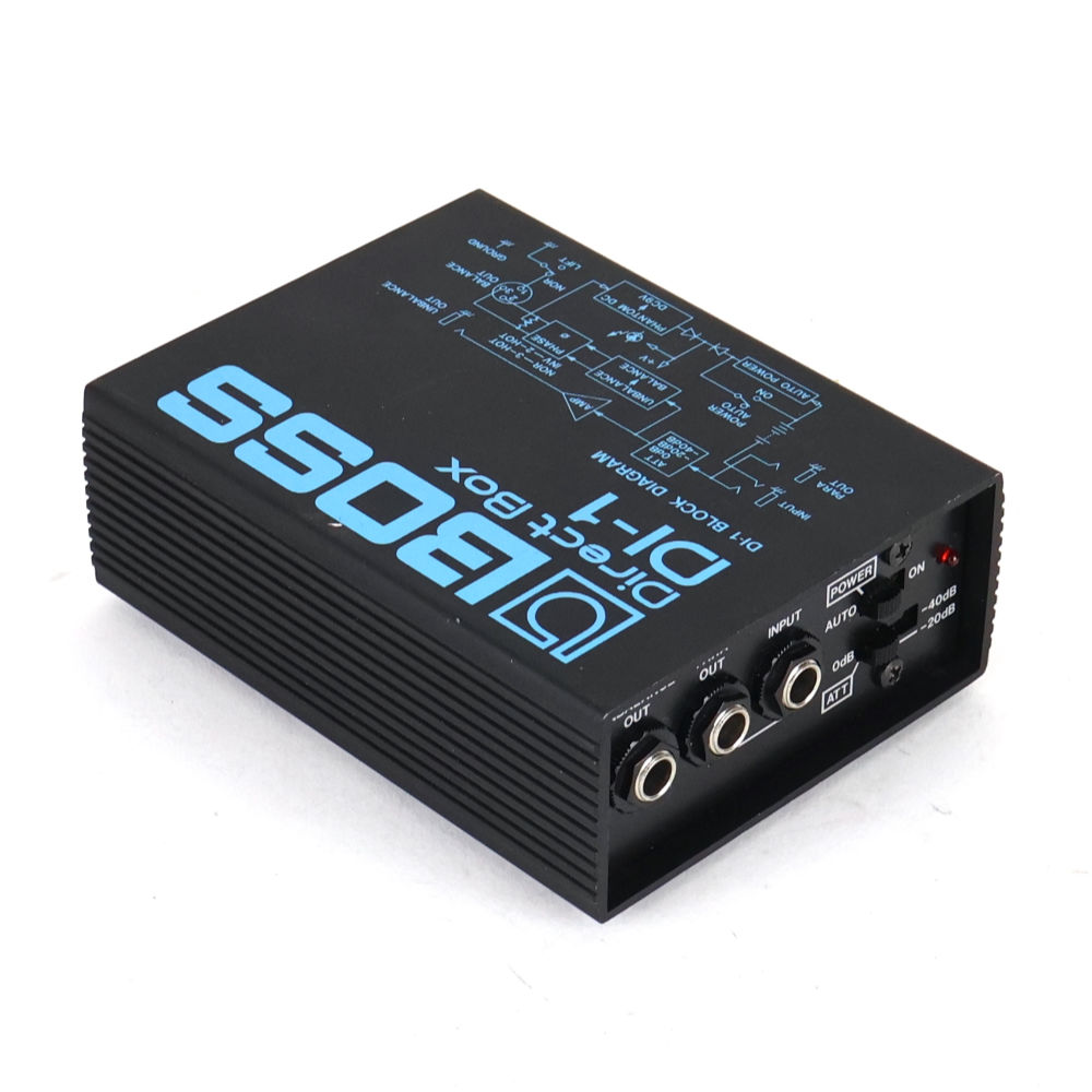 【中古】 ダイレクトボックス DIボックス BOSS DI-1 Direct Box D.Iボックス リア斜めアングル画像