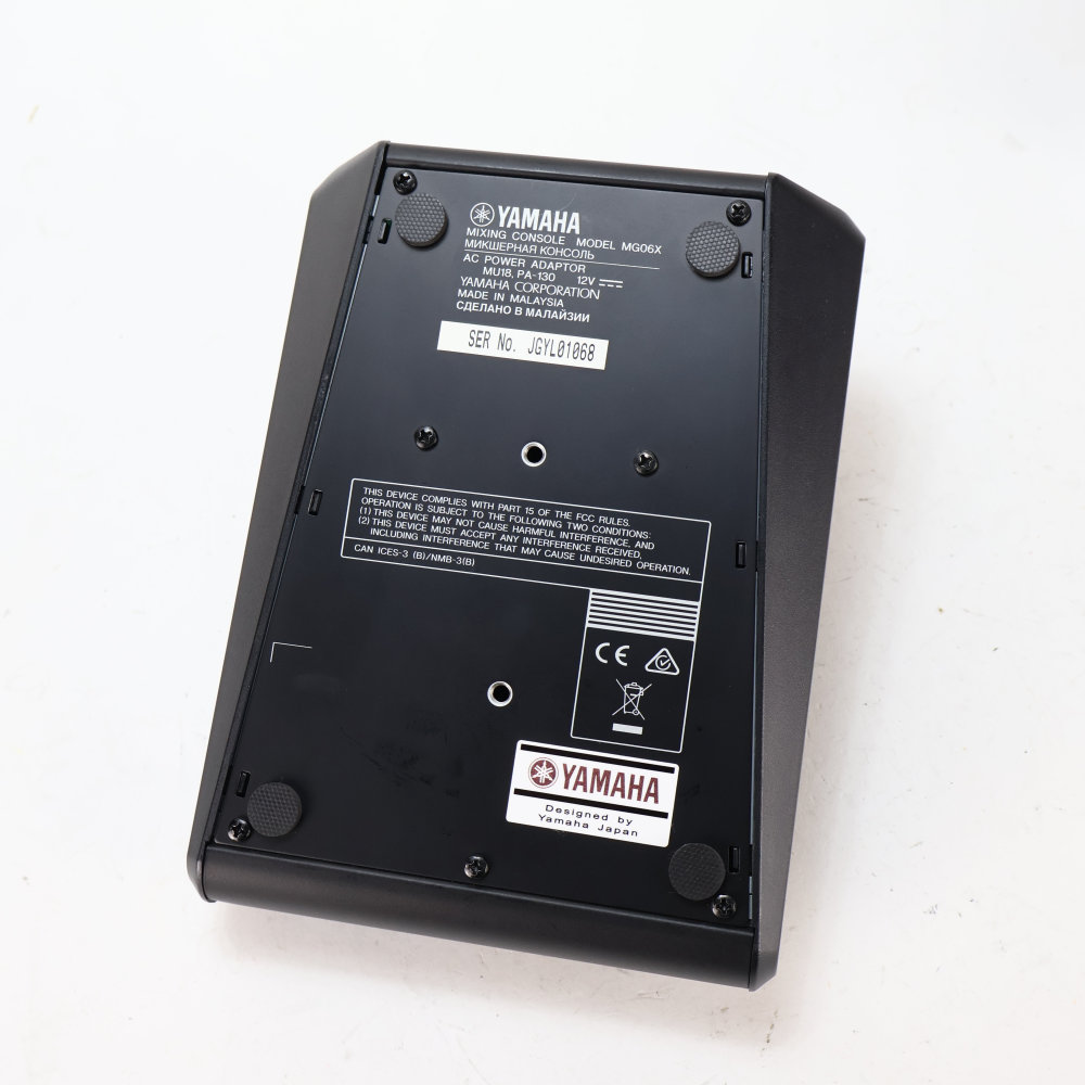 【中古】 ヤマハ YAMAHA MG06X 6ch アナログミキサー 底面
