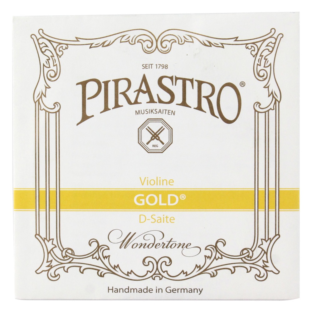 PIRASTRO Gold 215321 D線 ガット・シルバーアルミニウム巻き バイオリン弦