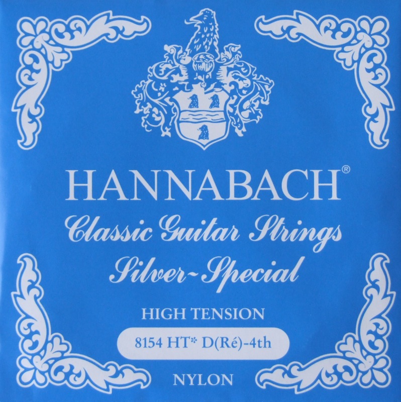 HANNABACH E8154 HT-Blue D クラシックギター 4弦用 バラ弦 1本