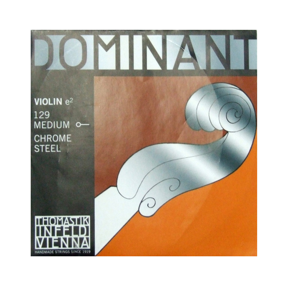 Thomastik Dominant (トマスティックドミナント) No.129 E線 ボール・ループ兼用エンド スチール バイオリン弦 パッケージ画像