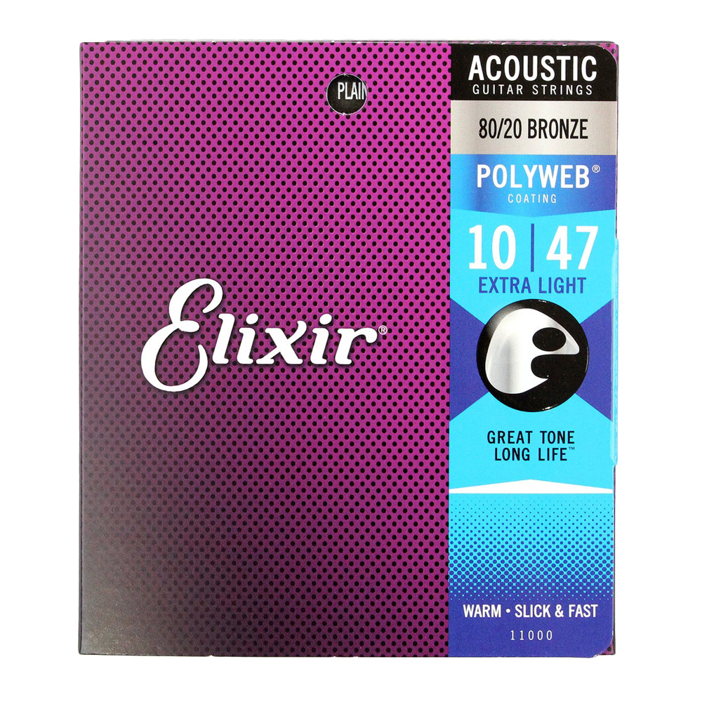 ELIXIR 11000 ACOUSTIC POLYWEB Extra Light 10-47 アコースティックギター弦