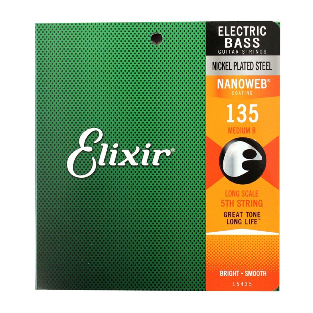 ELIXIR 15435 Custom String Shop NANOWEB Heavy .135 エレキベース用 バラ弦