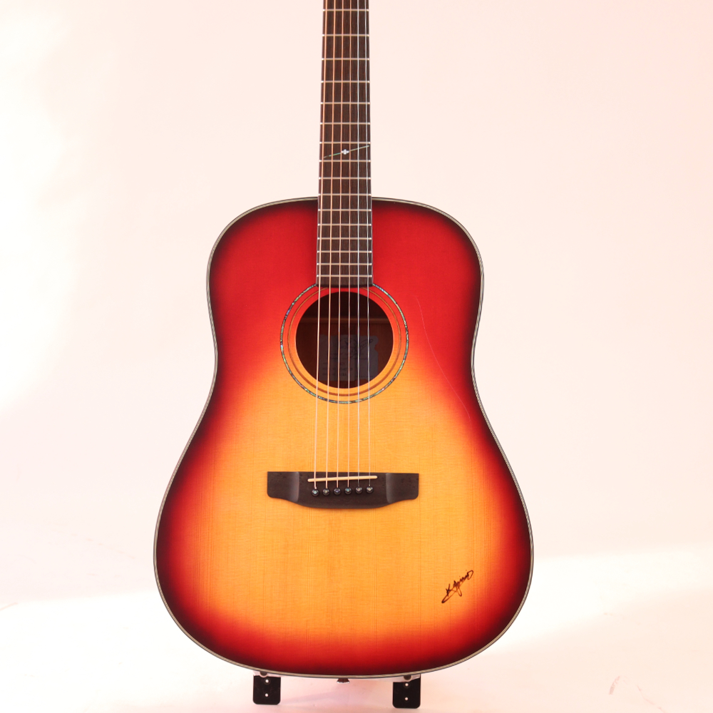 K.YAIRI LO-65 RB アコースティックギター ハードケース付き ボディトップ画像