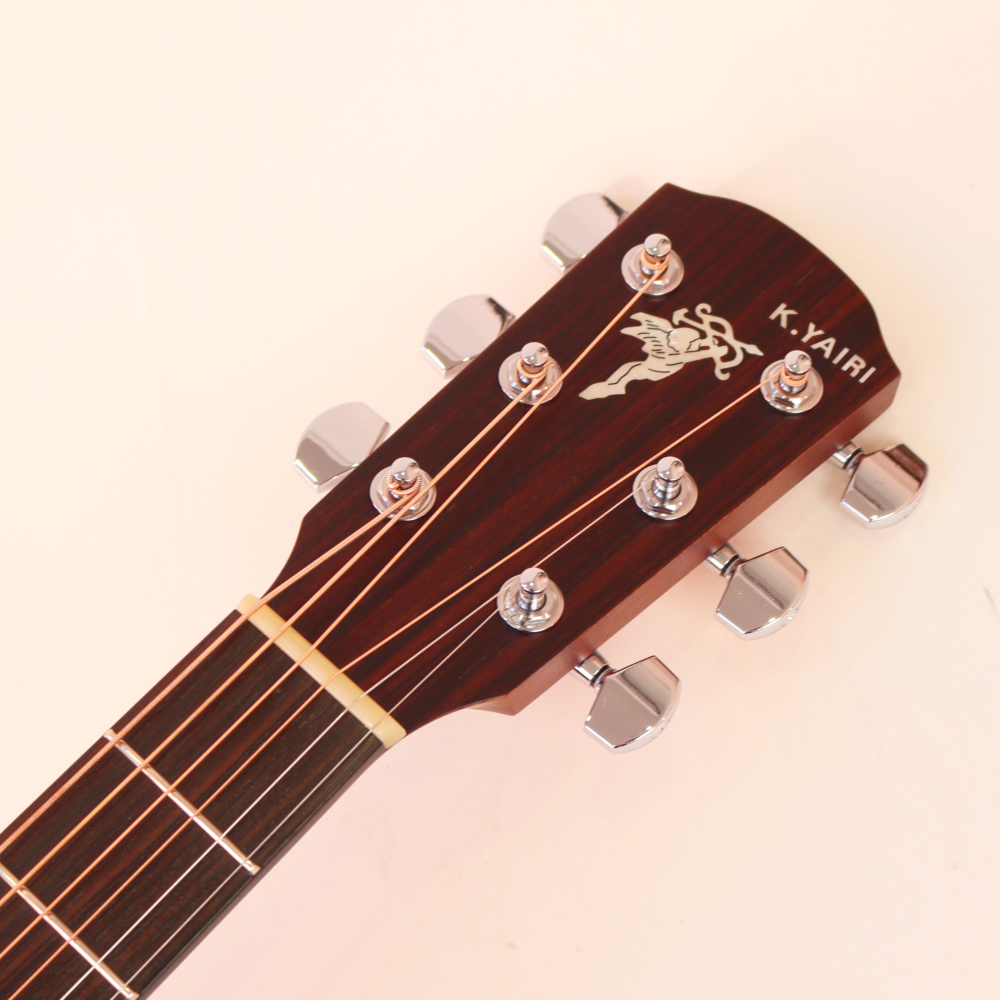 K.YAIRI LO-65 RB アコースティックギター ハードケース付き ヘッド画像