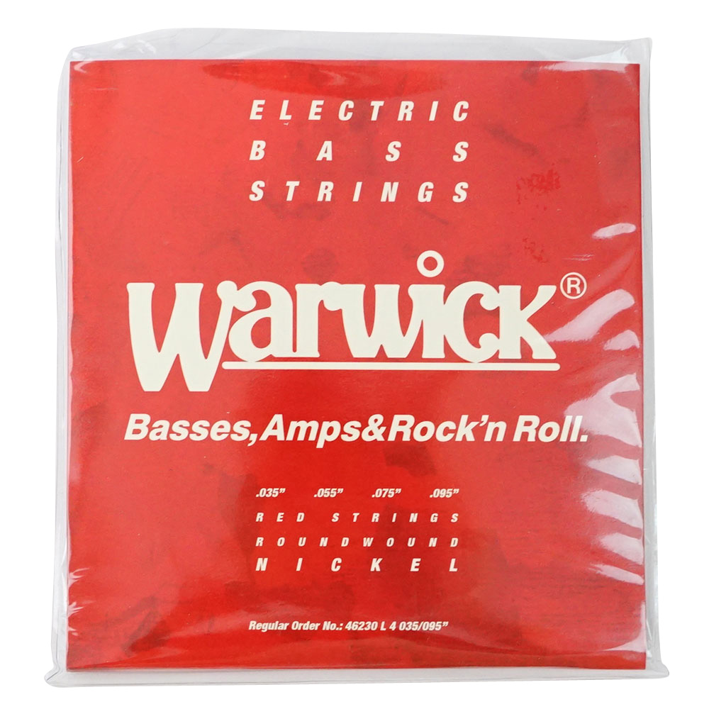 WARWICK 46230 RED nickel 4-string Set L 035-095 ベース弦