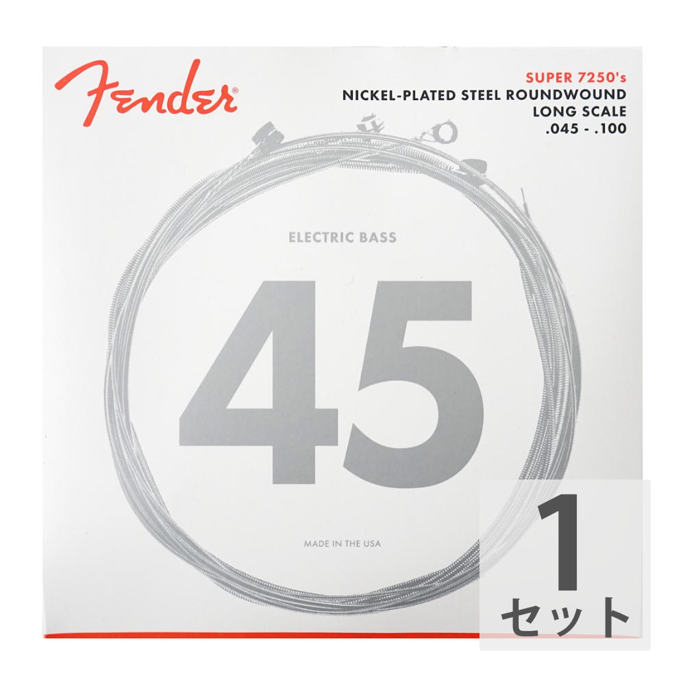Fender Bass Strings Nickel Plated Steel 7250ML 45-100 フェンダー エレキベース弦