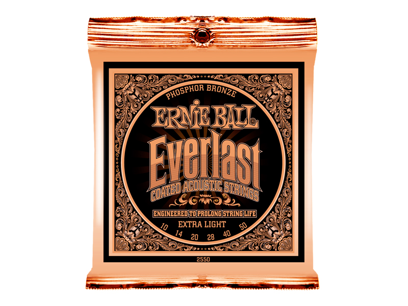 ERNIE BALL 2550 Everlast Coated PHOSPHOR BRONZE EXTRA LIGHT アコースティックギター弦