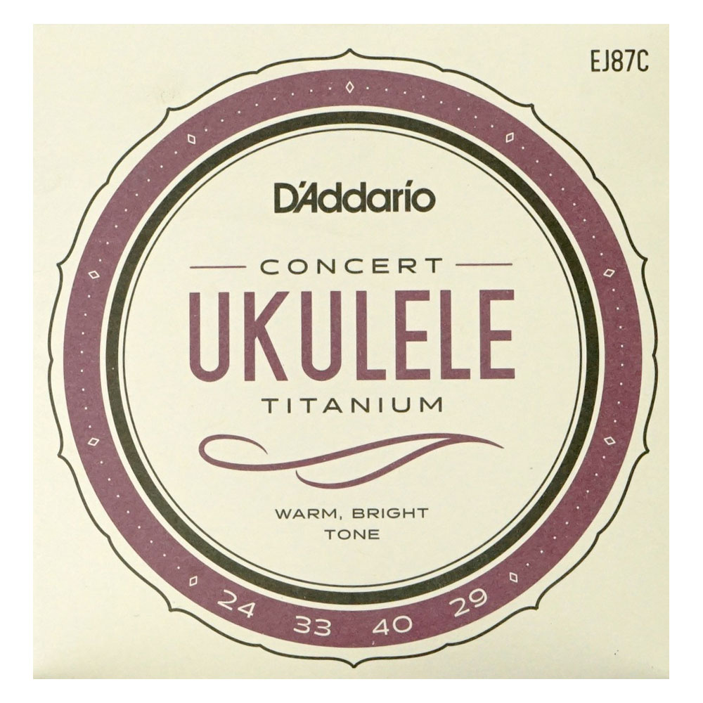D’Addario EJ87C Titanium Ukulele コンサートウクレレ用セット弦