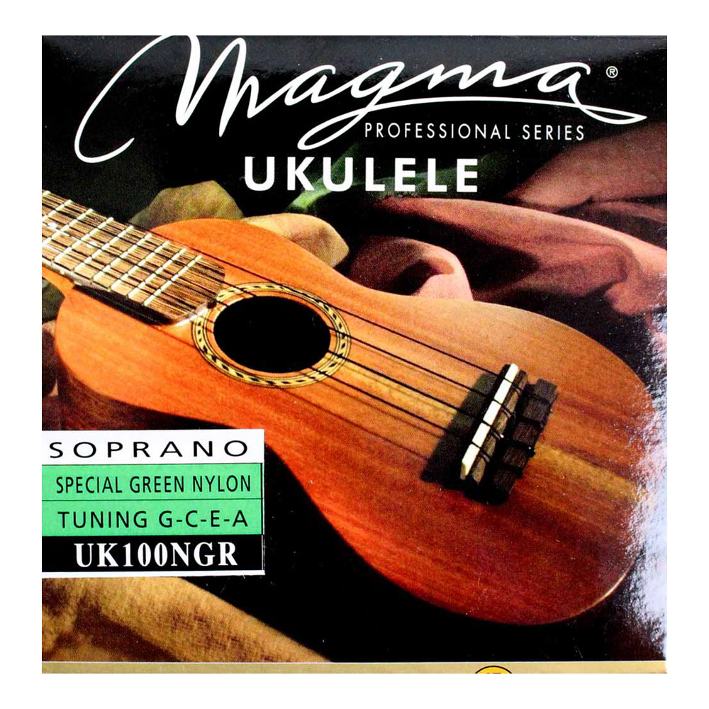 MAGMA STRINGS UK100NGR Color Nylon/Green ソプラノ用ウクレレ弦