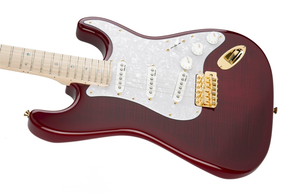 Fender Richie Kotzen Stratocaster TRS リッチーコッツェン ストラトキャスター トランスペアレントレッドバースト ボディ