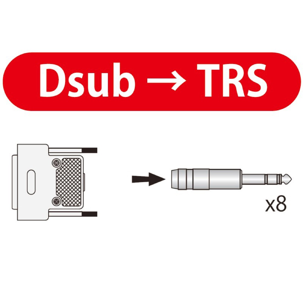 コネクタ：Dsub-TRS/長さ：3.0m