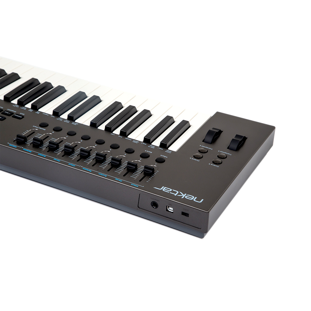 Nektar Technology Impact LX49+ 49鍵 USB MIDI コントローラー 入出力端子部画像 背面画像