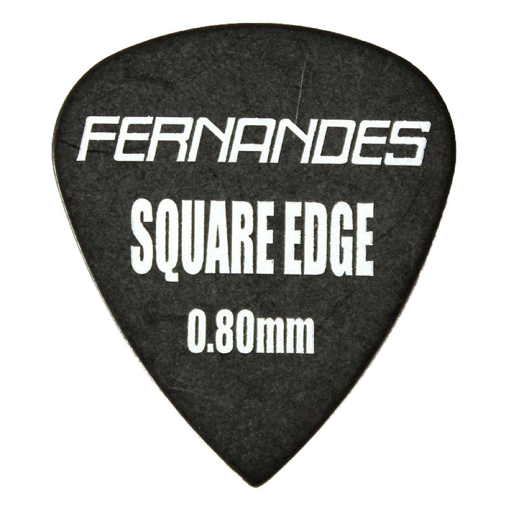 FERNANDES P-100SQA 0.8mm BLK SQUARE EDGE ×30枚 ギターピック