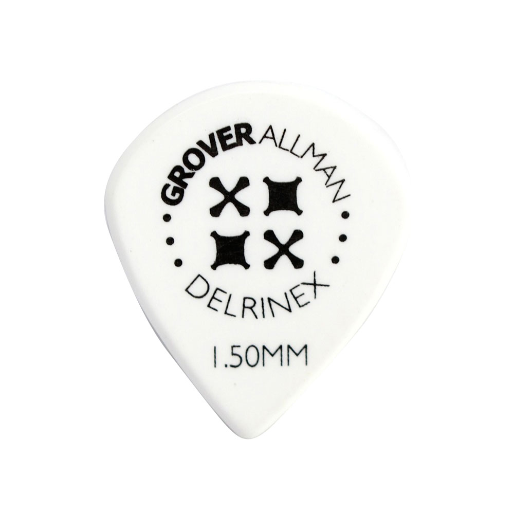Grover Allman Delrinex White Jazz XL 1.50mm PPD5607 ギターピック×10枚