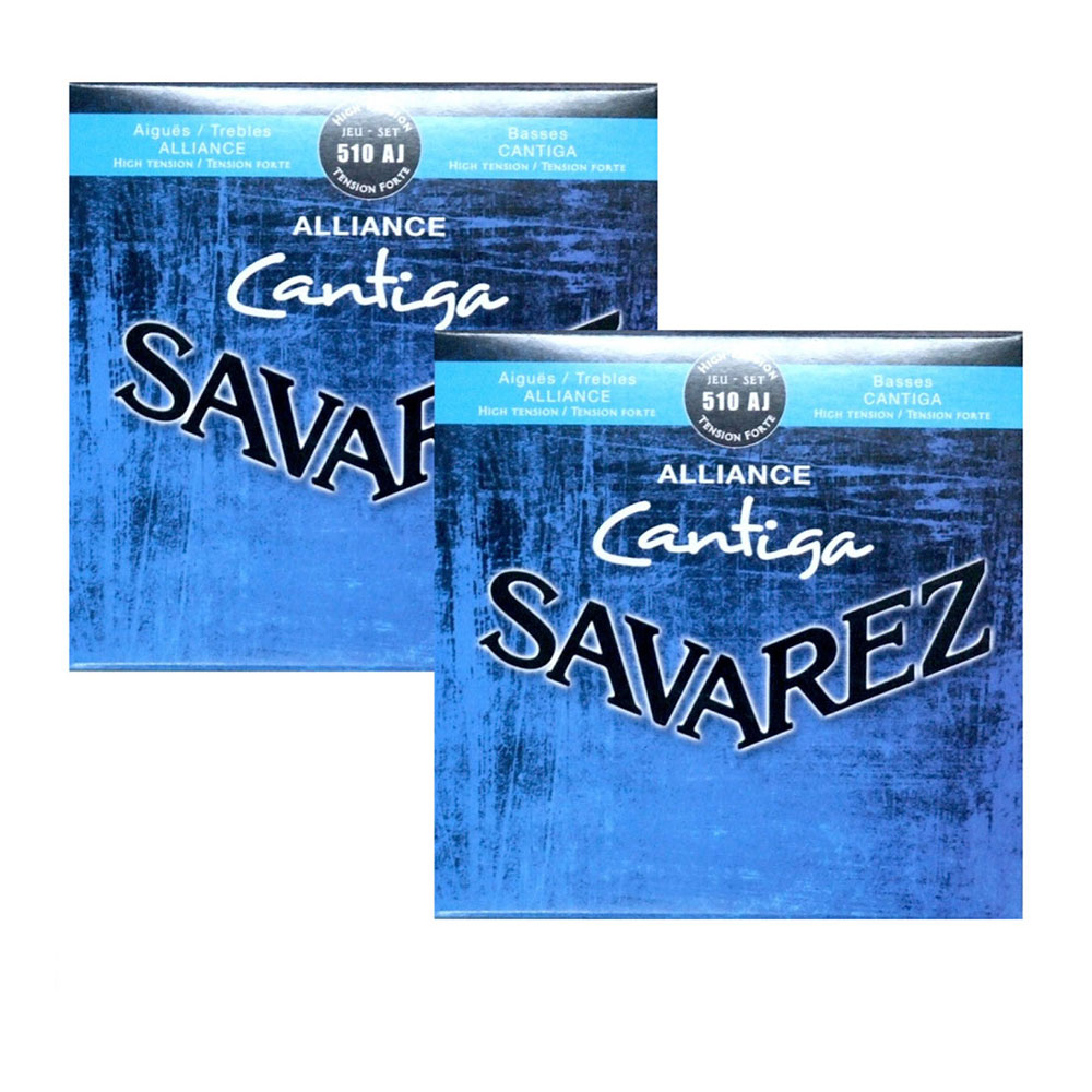 SAVAREZ 510 AJ HIGH TENSION Alliance＆Cantiga クラシックギター弦×2セット