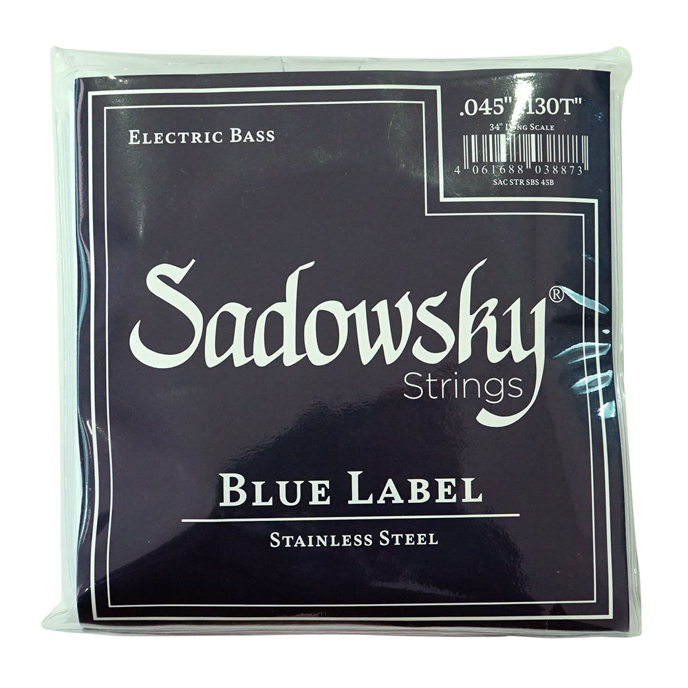 SADOWSKY SBS45B Blue ブルーラベル ステンレススチール 5弦ベース弦×2セット