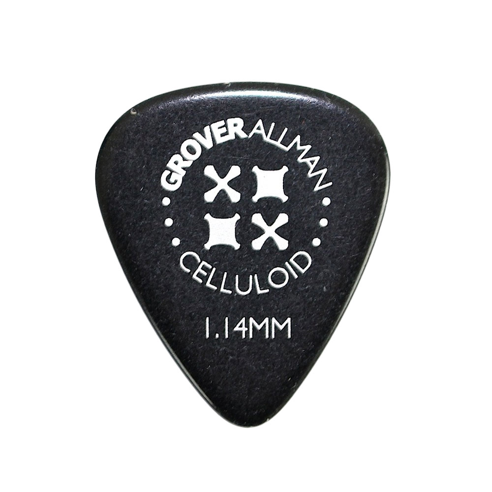 Grover Allman Celluloid Black Standard 1.14mm PPC4011 ギターピック×30枚