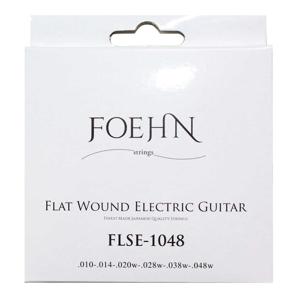 FOEHN FLSE-1048×6セット Flat Wound Electric Guitar Strings EX.Light 10-48 フラットワウンドエレキギター弦