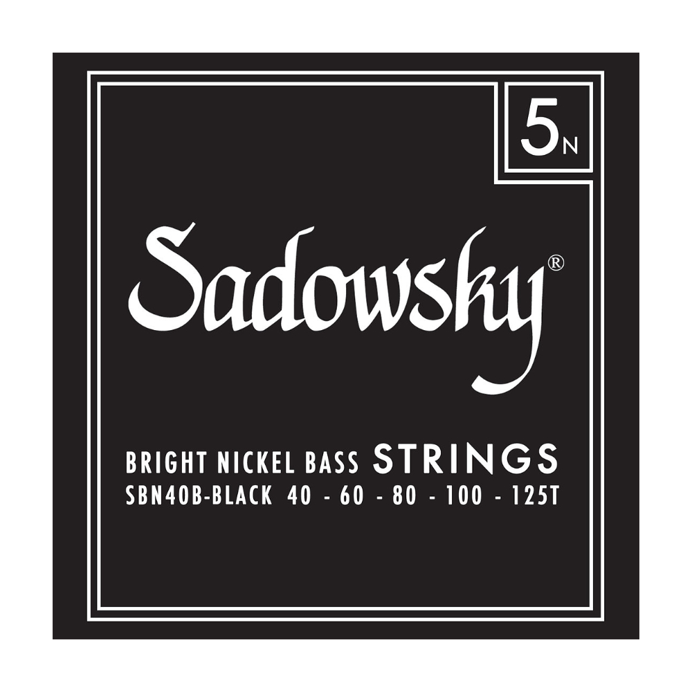SADOWSKY SBN40B Black ブラックラベル 5弦ベース弦×2セット